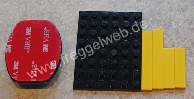 Zusammenbau GoPro- Lego- Halterung