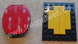Zusammenbau GoPro- Lego- Halterung