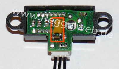 Distanzsensor mit Entstörkondensator