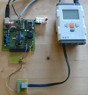 My AVR Board mit Lego mindstorms NXT